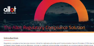 The Allot Regulatory Compliance Solution